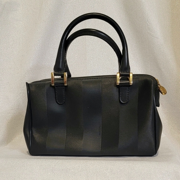 ** SOLD on VC** Vintage FENDI Black Stripe Mini Bag - Picture 13 of 14